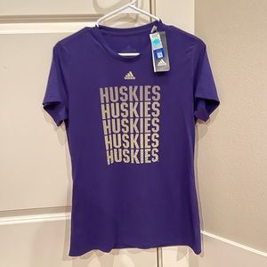 ADIDAS Women’s Medium UW Huskies Collegiate Creator Tee NWT